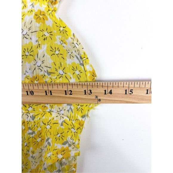NEW RDI Printed Rayon Cut Out Dress in Maize Size S - Picture 11 of 13